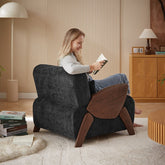 Bellemave® Modern Accent Armchair with Plush Cushioning, Comfortable Armrests - Bellemave
